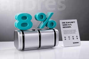 andres/Scania/Thekendisplay/Markenpräsenter/Markenaufsteller/Logoaufsteller