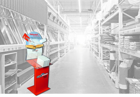 Bodendisplay/Clickguard/andres/Baumarkt/Fachhandel/Zweitplatzierung/POS-Lösungen